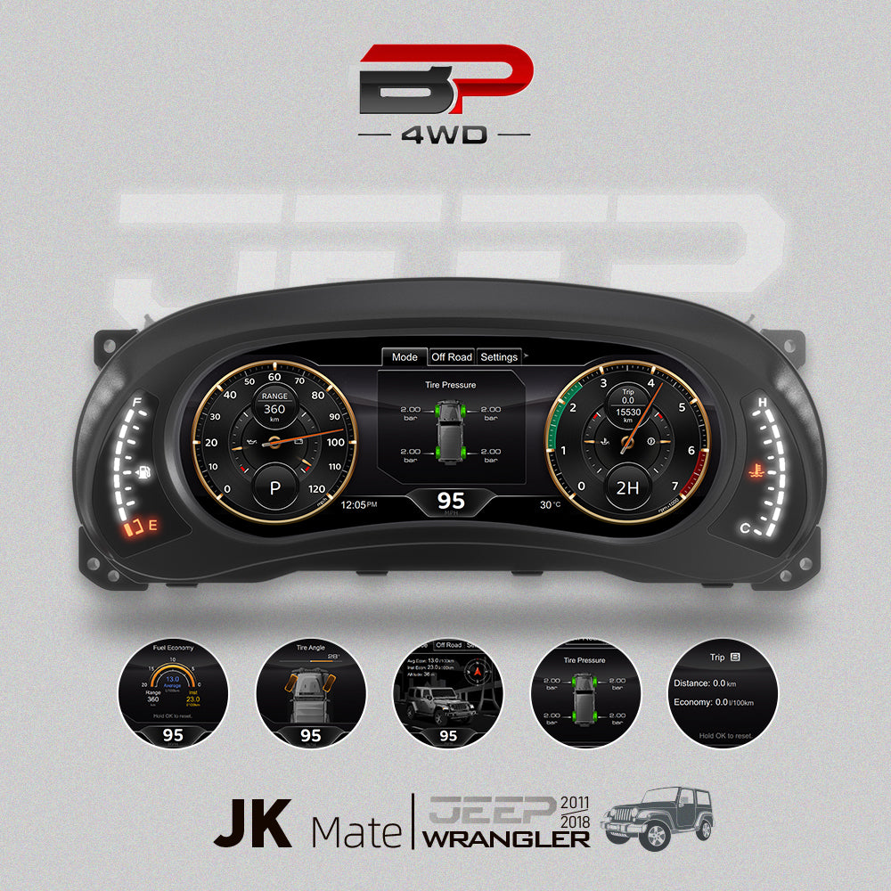 Speedometer Instrument Cluster Replacement for Jeep Wrangler Jk 2007-2017