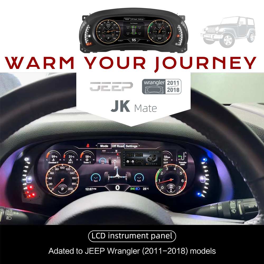 Speedometer Instrument Cluster Replacement for Jeep Wrangler Jk 2007-2017