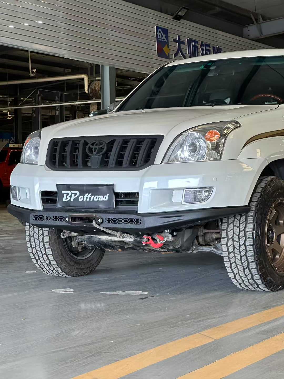 LC120 front invisible bumper