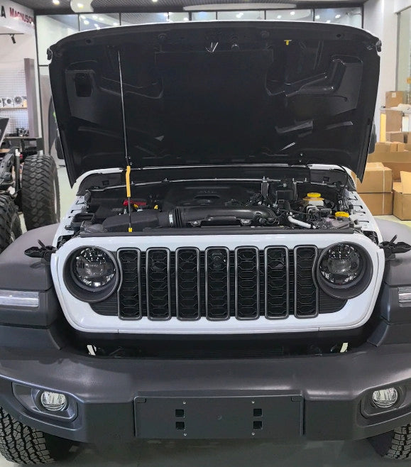 Dry Carbon Fiber Hood with Functional Air Vents for Jeep Wrangler JL2.0T/JT3.6L/392