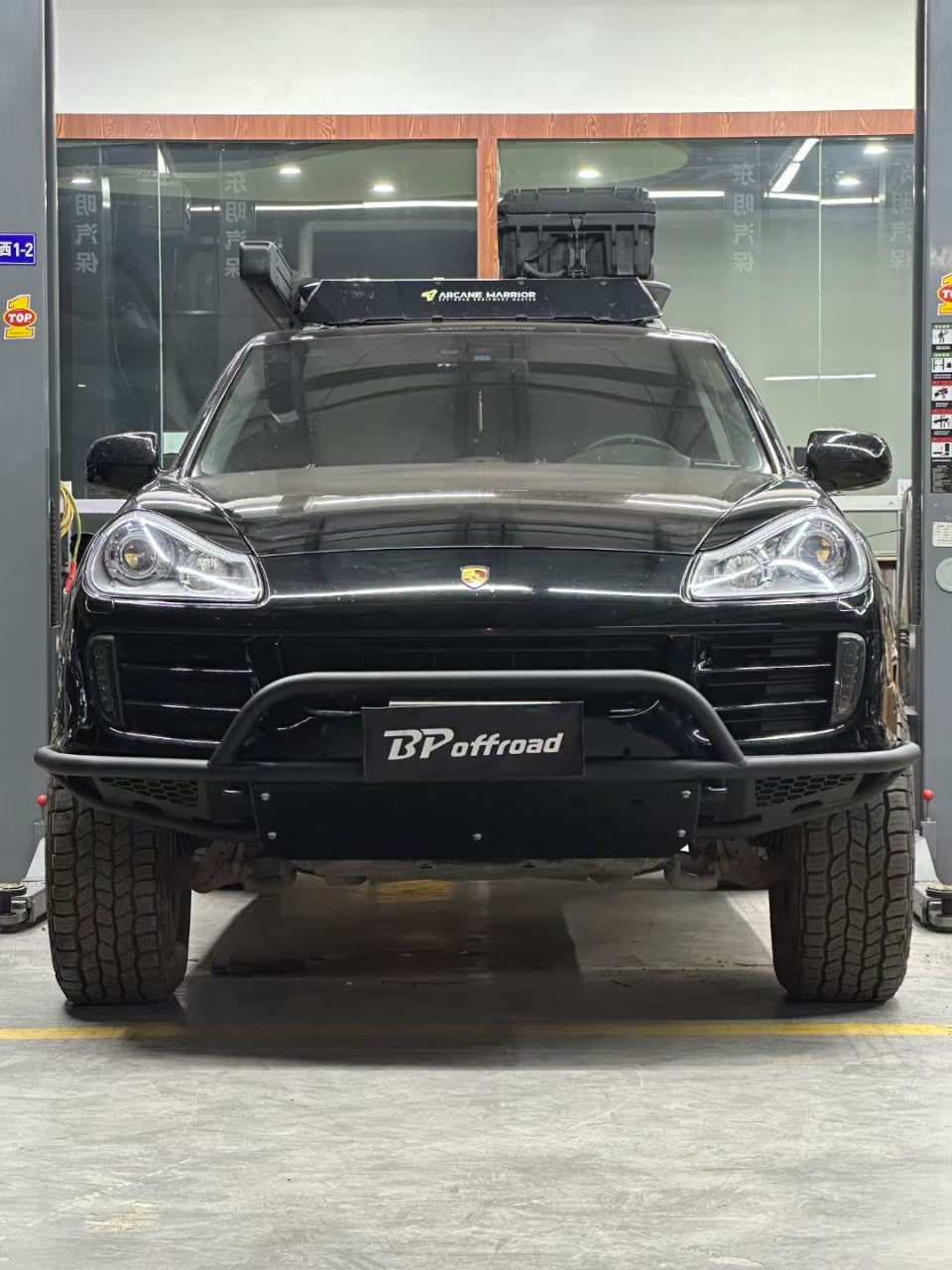 Porsche Cayenne 957 Full/Half Height Tubular Offroad front bumper