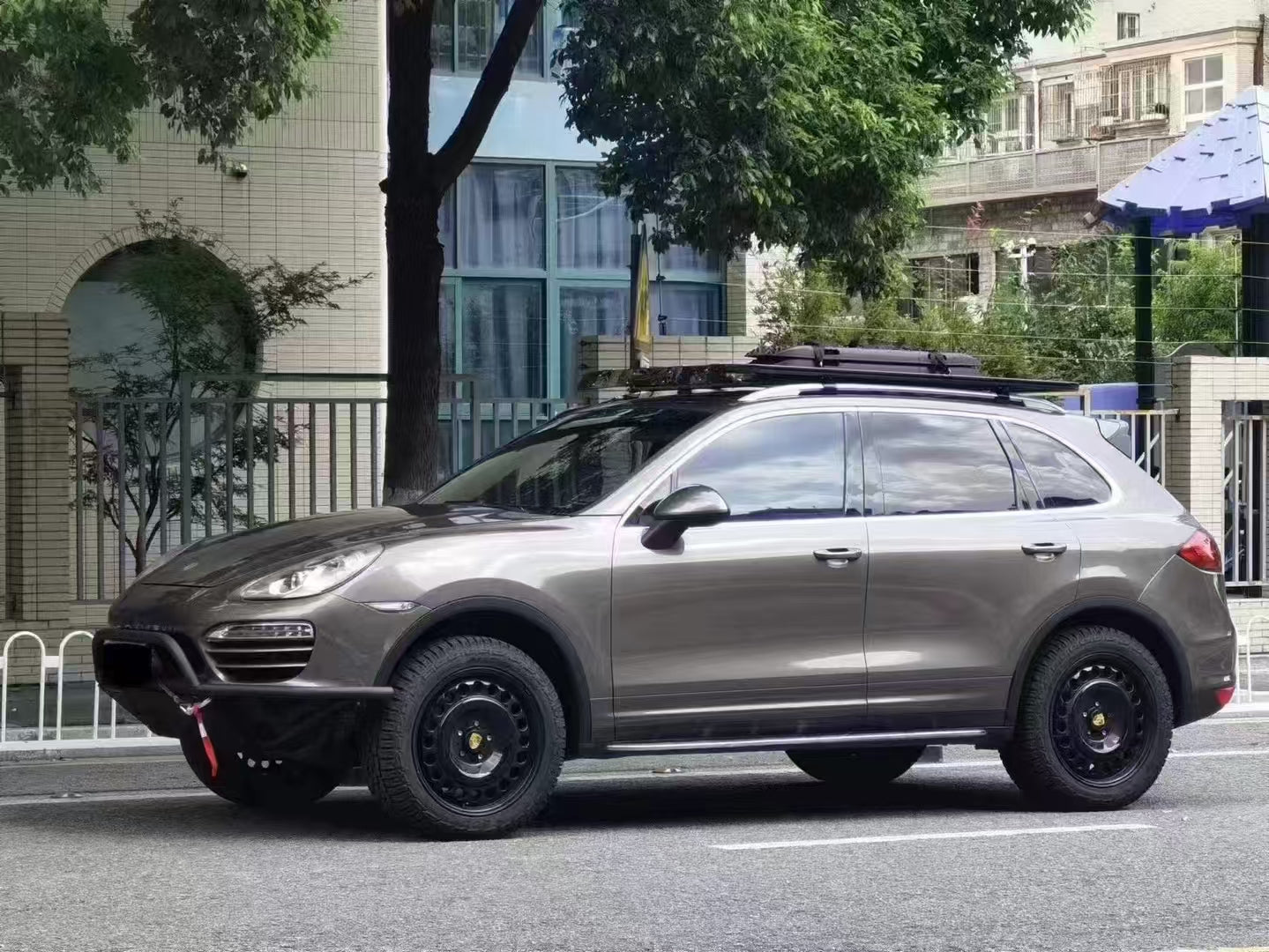 Porsche Cayenne 958.1 Half Height Tubular Offroad Front bumper