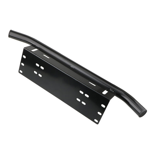 Front License Plate Frame Bracket – 2mm Aluminum, LED Light Support, Fits Most Cars