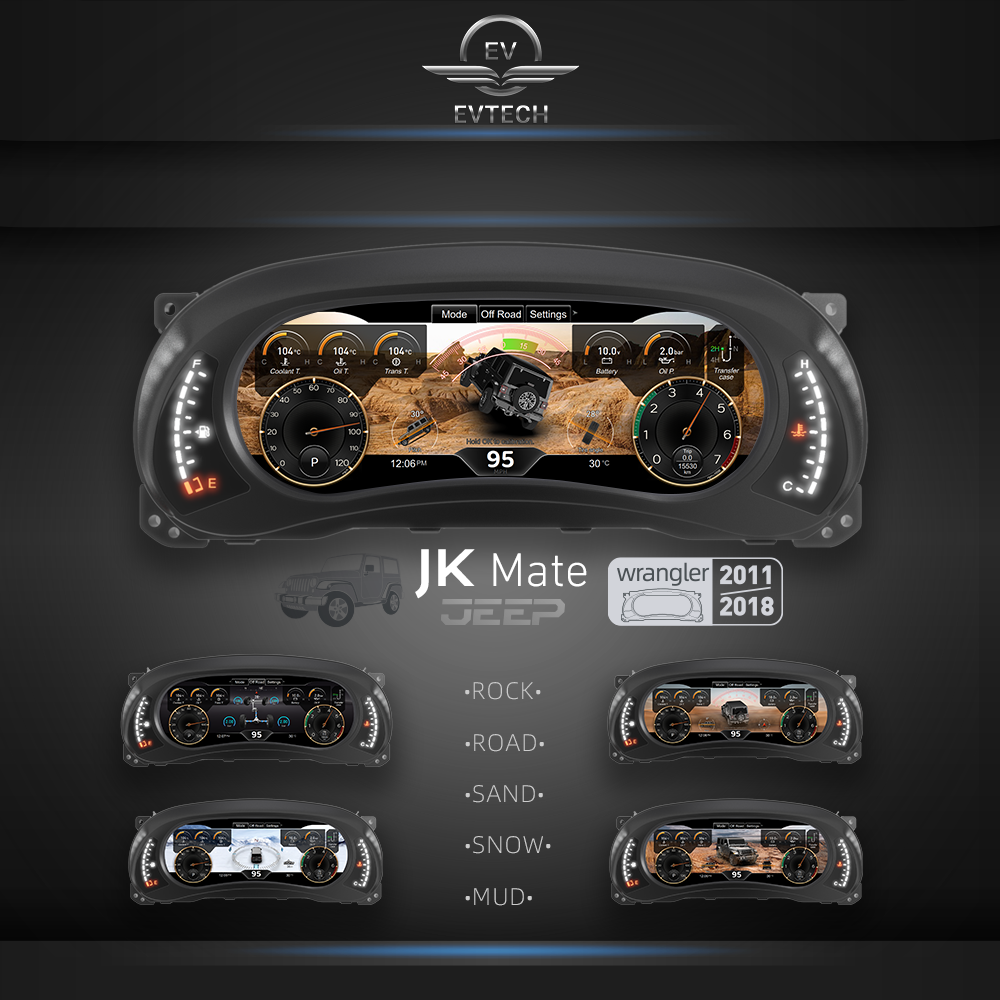 Speedometer Instrument Cluster Replacement for Jeep Wrangler Jk 2007-2017