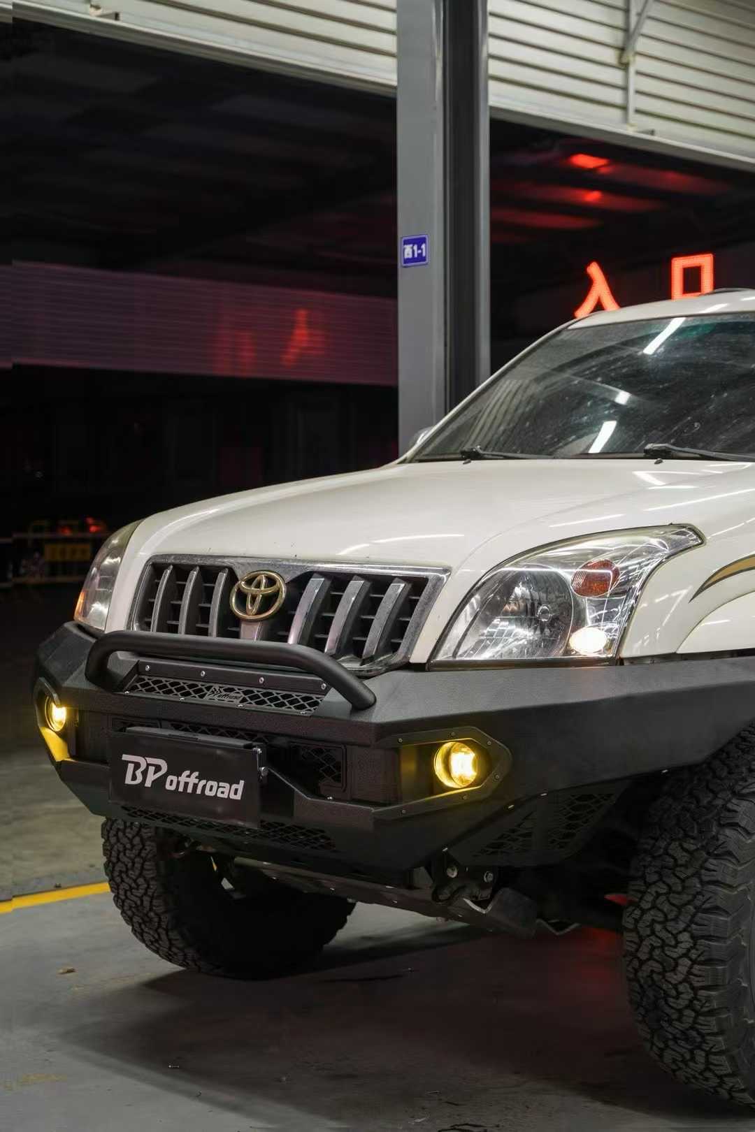 Non-destructive direct installation LC120 front bumper
