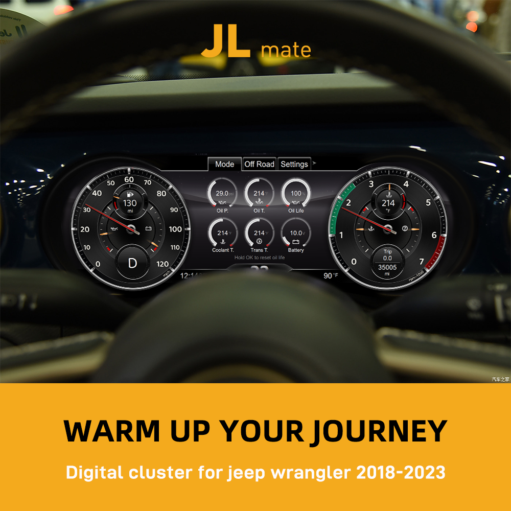 2018-2023 Jeep Wrangler JL/JT LCD Instrument Panel