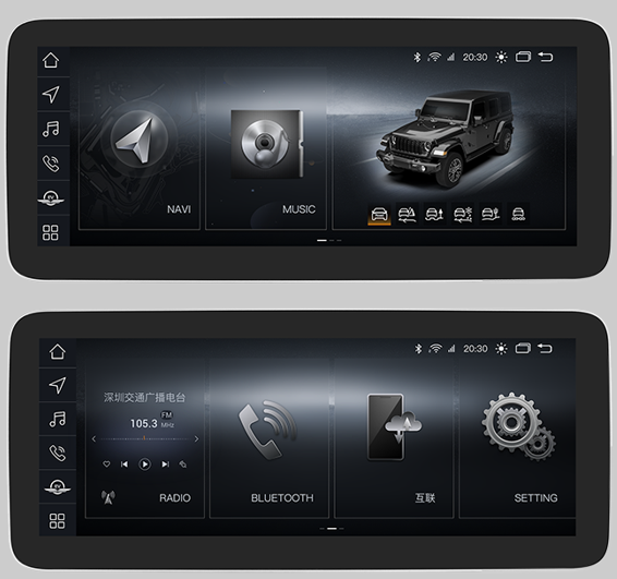 Car Stereo screen touch for Jeep Wrangler JK 2011-2018 auto media LCD upgrade parts Car Radio with Backup Camera