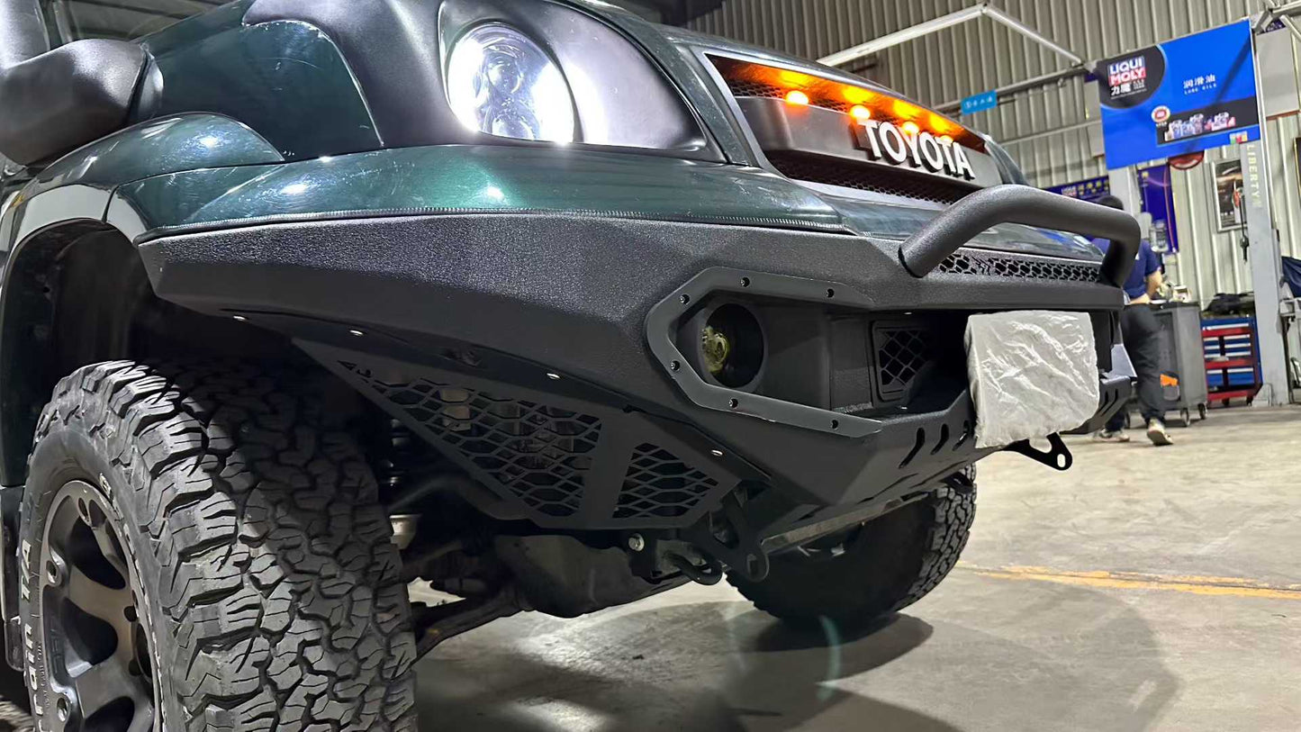 LC120 front bumper with bull bar