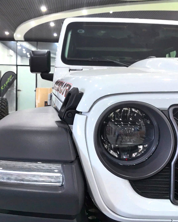 Dry Carbon Fiber Hood with Functional Air Vents for Jeep Wrangler JL2.0T/JT3.6L/392
