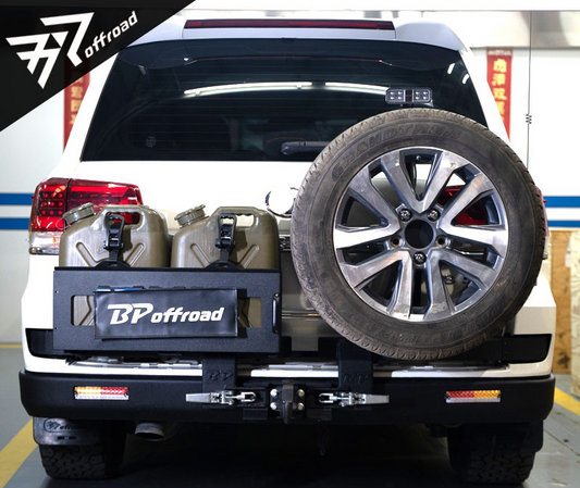 Car External Parts Off-road Vehicle Spare Tire Rack Oil Bucket Rack For Toyota LC200 (2008-2020)