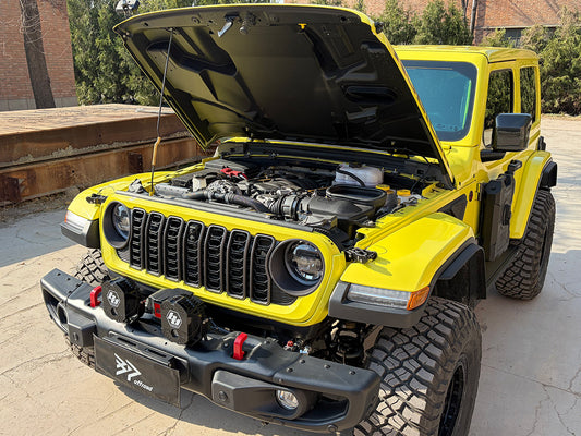 Dry Carbon Fiber Hood with Air Vents for Jeep Wrangler JL/JT & HEMI Swap