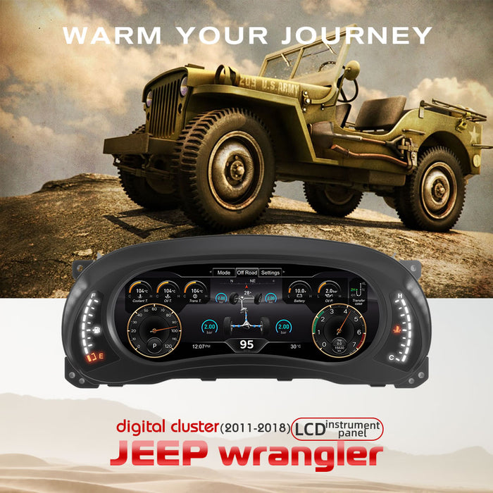 Jeep wranger digital cluster LCD instrument panel