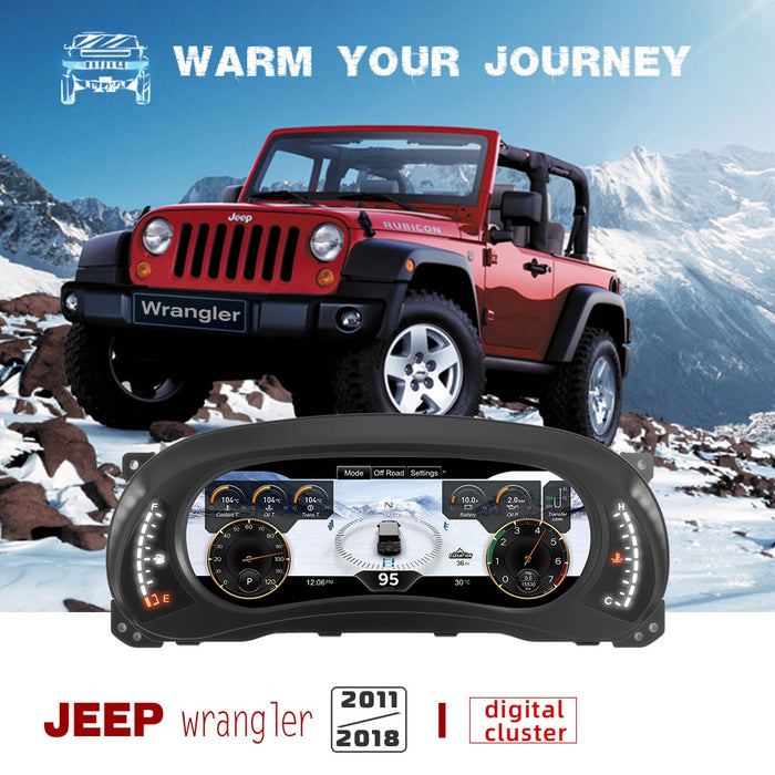 Jeep wranger digital cluster LCD instrument panel