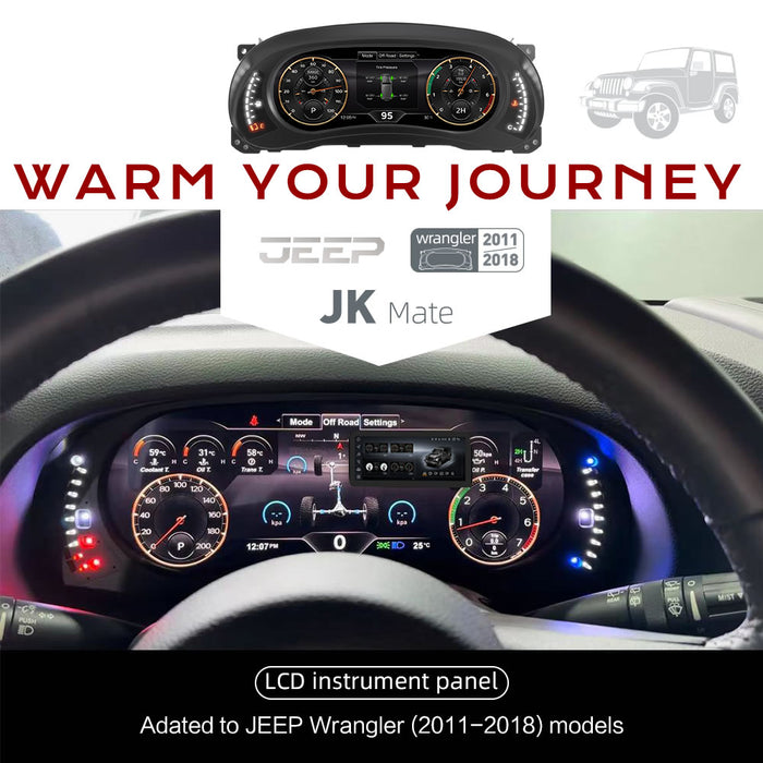 Jeep wranger digital cluster LCD instrument panel