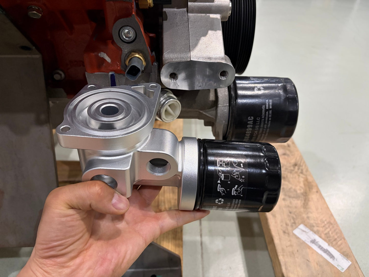 HEMI Oil Filter Adapter for Jeep Wrangler HEMI Swaps