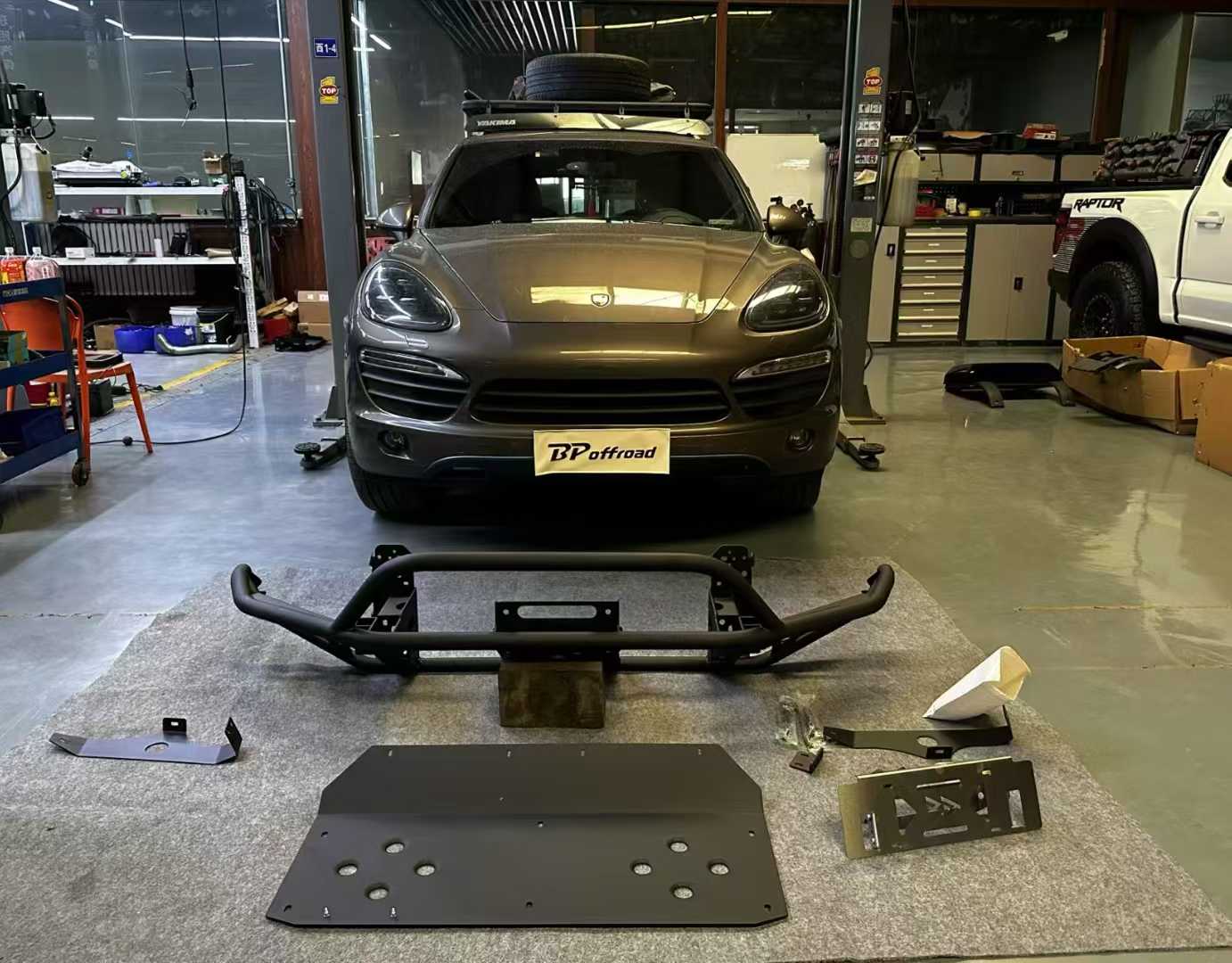 Porsche Cayenne 958.1 Half Height Tubular Offroad Front bumper