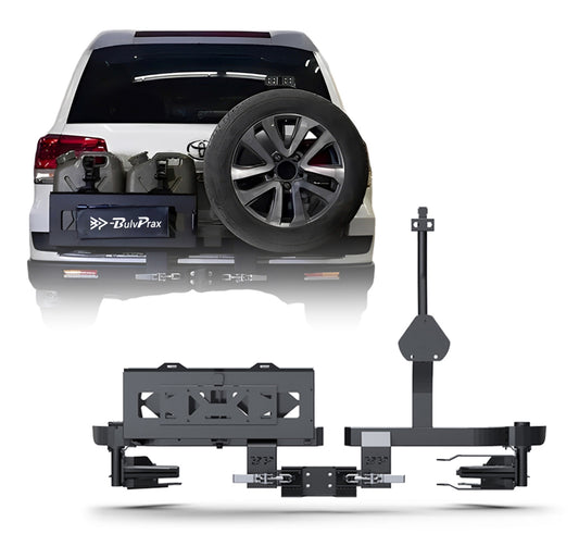 Toyota LC200 tire rack and bucket rack