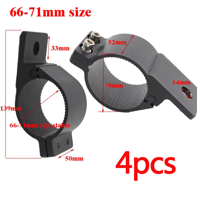 4PCS Bull Bar Mount Bracket Kit 2”-3” Universal LED Light Bar Clamps