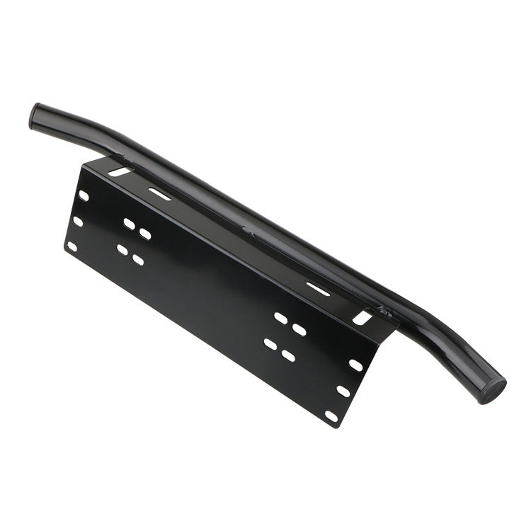 Front License Plate Frame Bracket – 2mm Aluminum, LED Light Support, Fits Most Cars