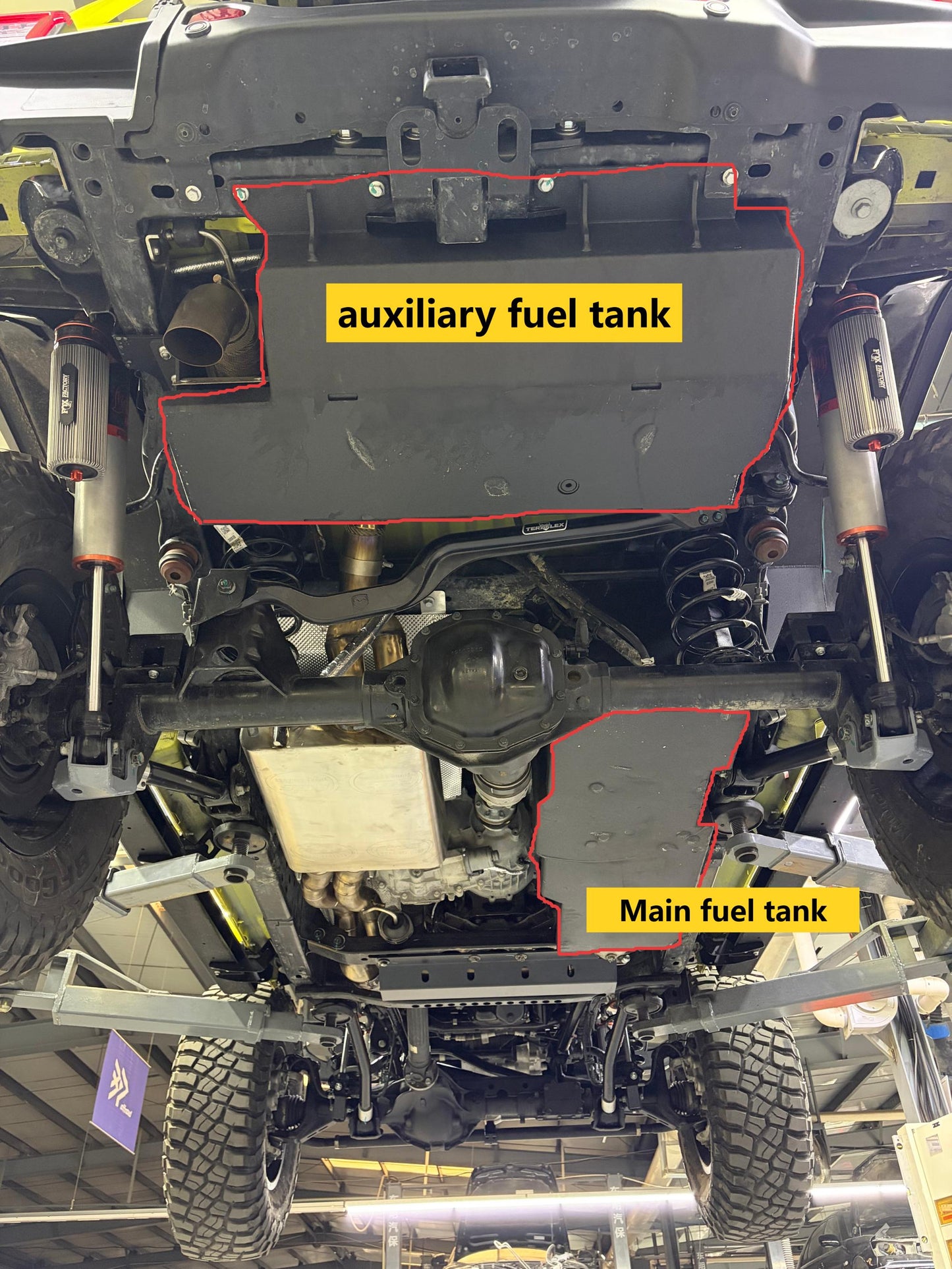 JL 2-Door 6.4L Swap Exhaust &amp; Dual Fuel Tank Solution