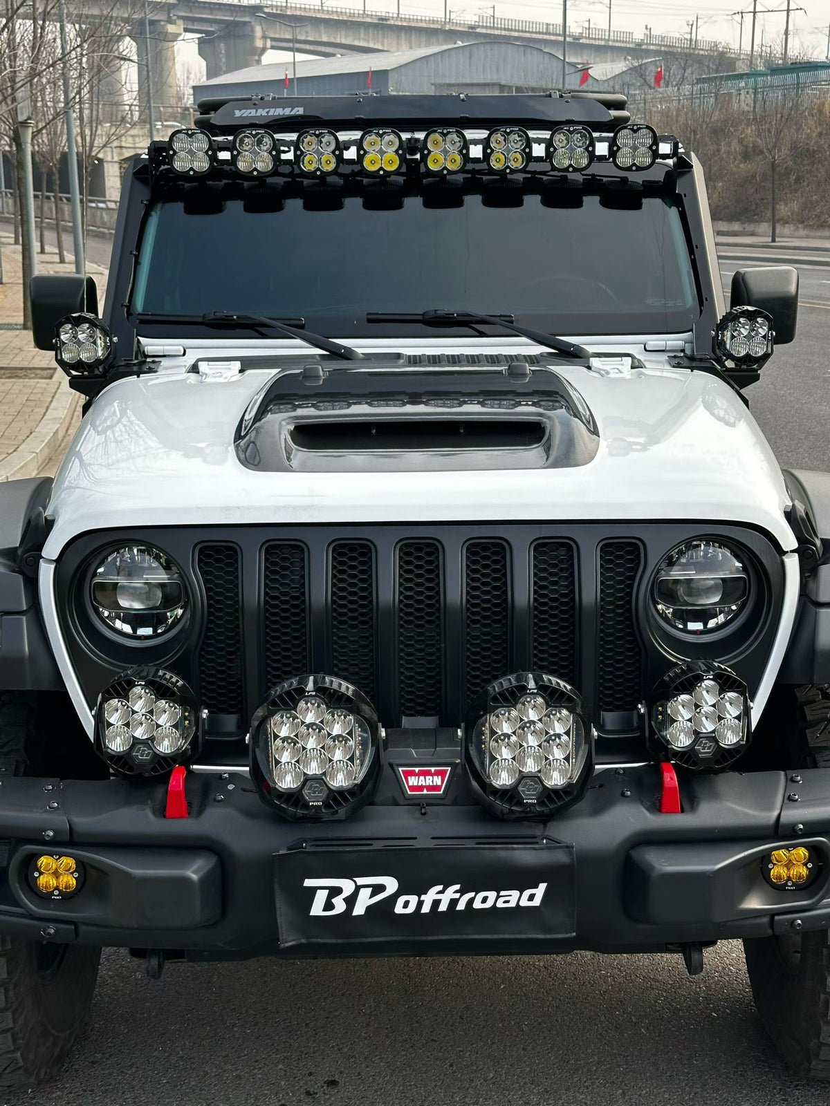 Dry Carbon Fiber Hood with Functional Air Vents for Jeep Wrangler JL2.0T/JT3.6L/392