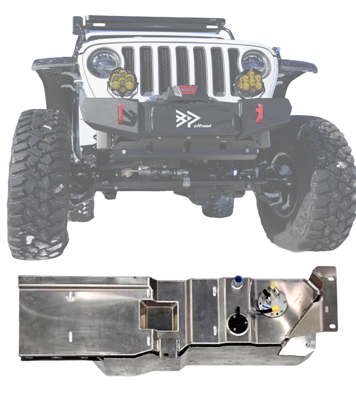 Jeep Wrangler JL V8  auxiliary fuel tank