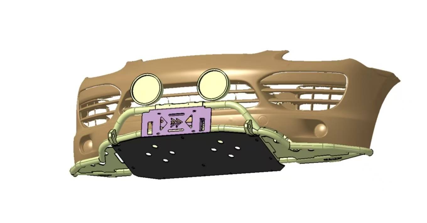 Porsche Cayenne 958 Low Tubular Offroad front bumper
