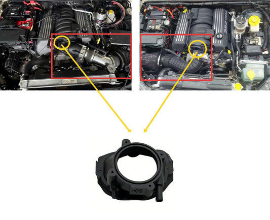 HEMI 6.4 / RAM 6.4 Intake Manifold Straight Adapter – 3D Printed Nylon