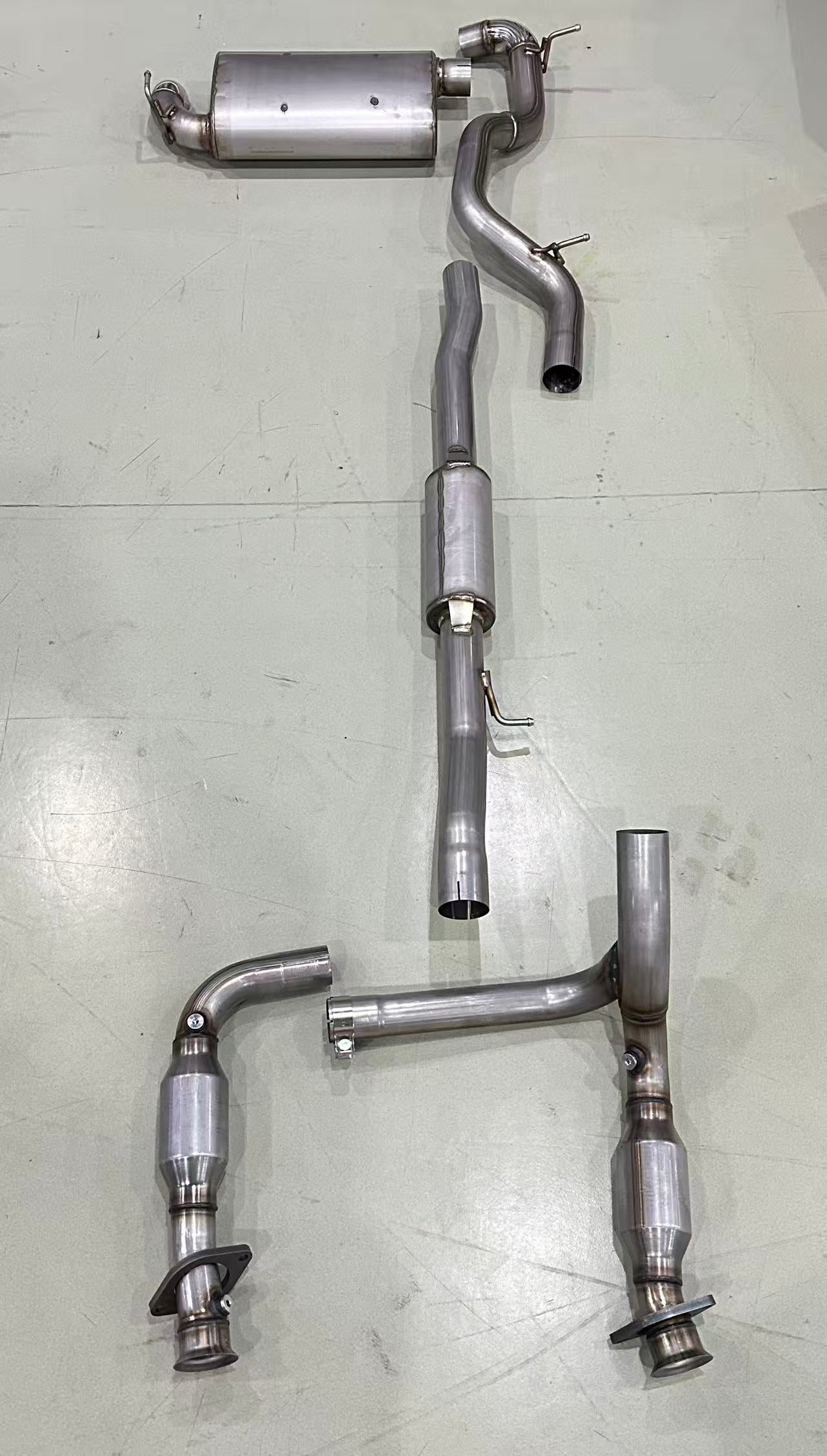 Complete exhaust system for Jeep Wrangler JK/JL/JT swap HEMI 5.7/6.2/6.4