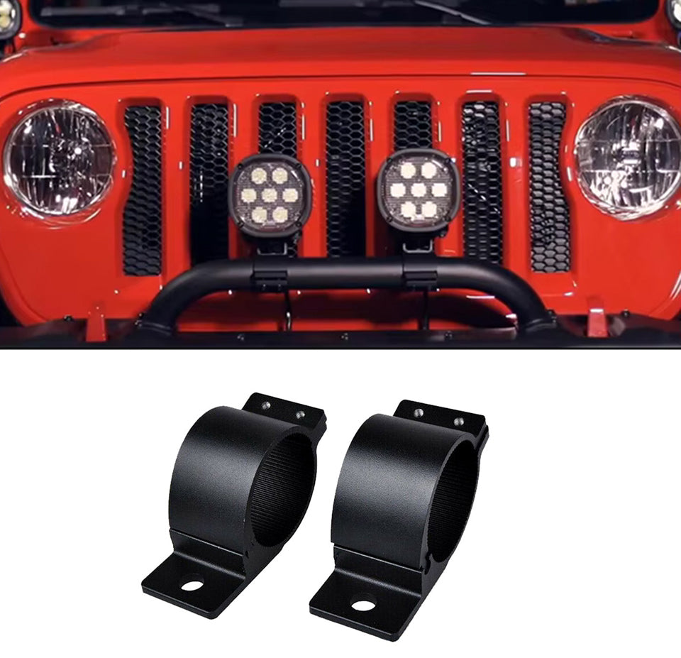 4PCS Bull Bar Mount Bracket Kit 2”-3” Universal LED Light Bar Clamps